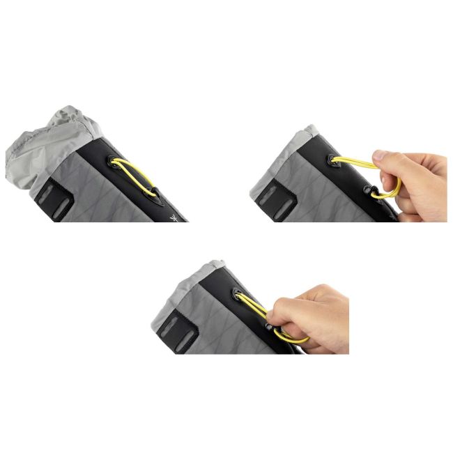 Apidura - geanta ghidon bicicleta Backcountry 2.0 Food Pouch 1.2 litri (varianta Plus) - gri negru