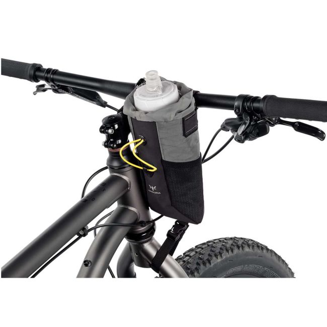 Apidura - geanta ghidon bicicleta Backcountry 2.0 Food Pouch 1.2 litri (varianta Plus) - gri negru