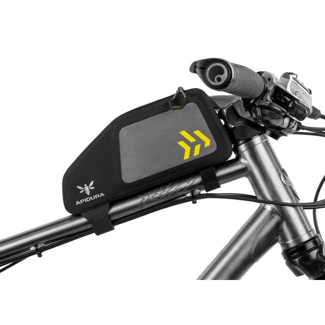 Apidura - geanta mica cadru bicicleta  Backcountry 2.0 Top Tube Pack 1 litru - negru gri