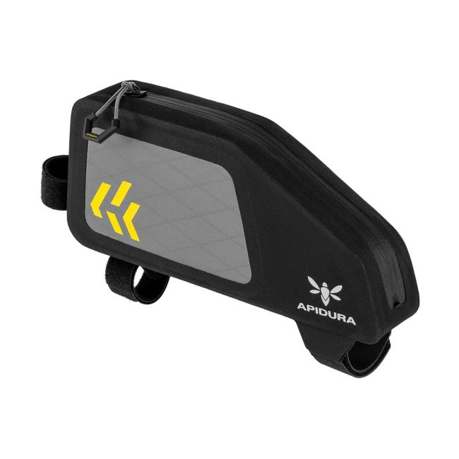 Apidura - geanta mica cadru bicicleta  Backcountry 2.0 Top Tube Pack 1 litru - negru gri