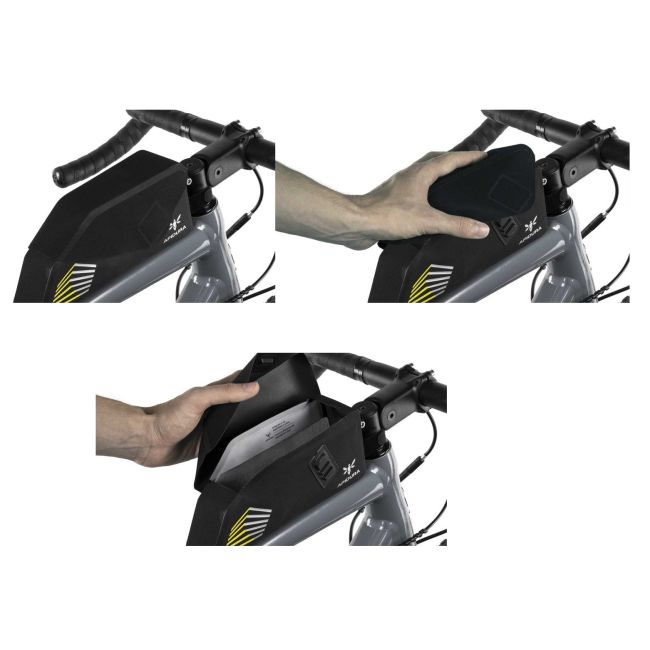Apidura - geanta mica cadru bicicleta Racing Bolt-On Top Tube Pack 1 litru - negru