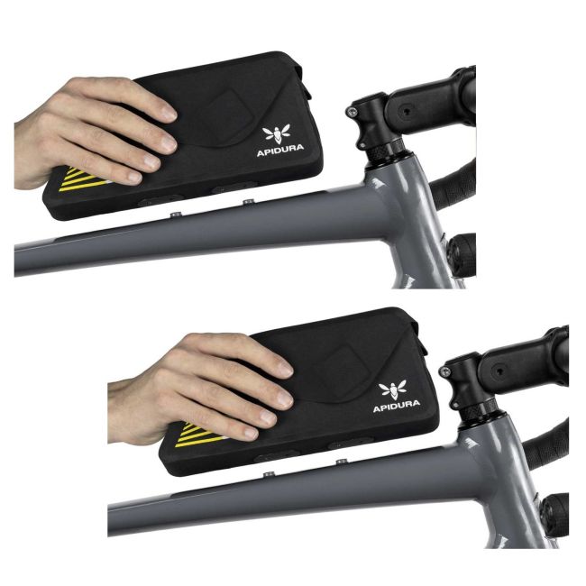 Apidura - geanta mica cadru bicicleta Racing Bolt-On Top Tube Pack 1 litru - negru