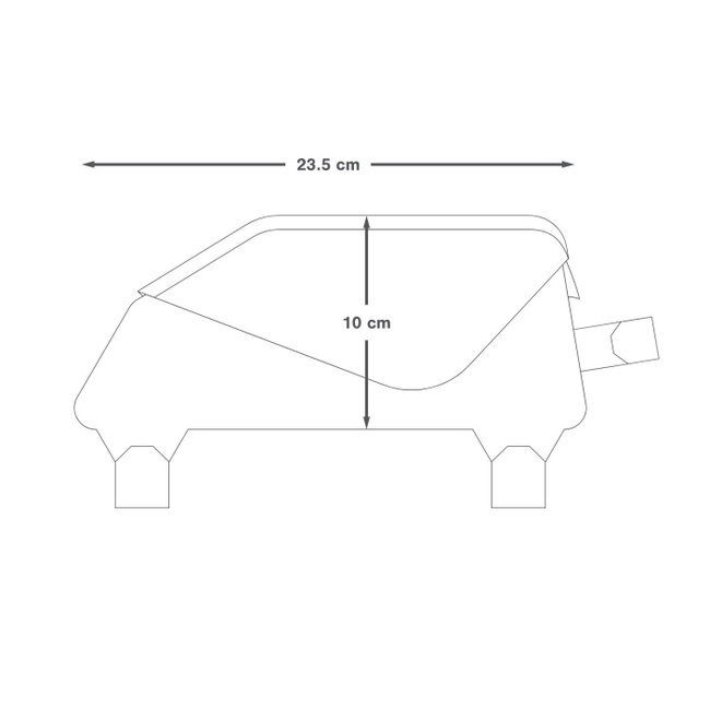Apidura - geanta mica cadru bicicleta Racing Top Tube Pack 1 litru - negru