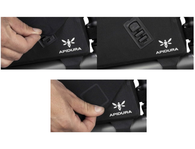 Apidura - geanta mica cadru bicicleta Racing Top Tube Pack 1 litru - negru