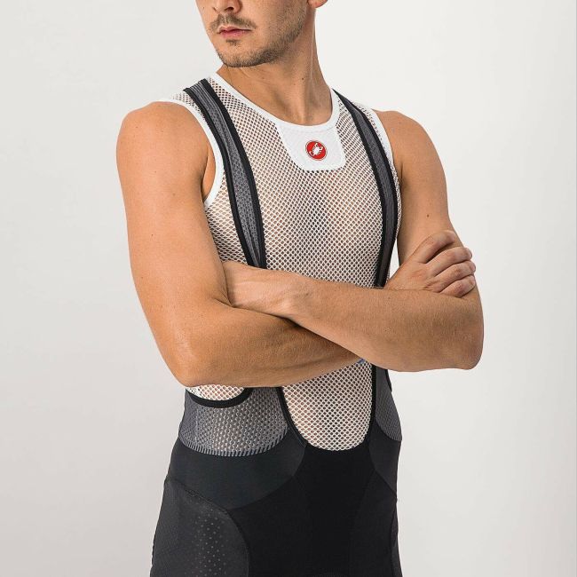 Castelli - maiou pentru ciclism cu perforatii pentru barbati Core Mesh Sleeeveless - alb