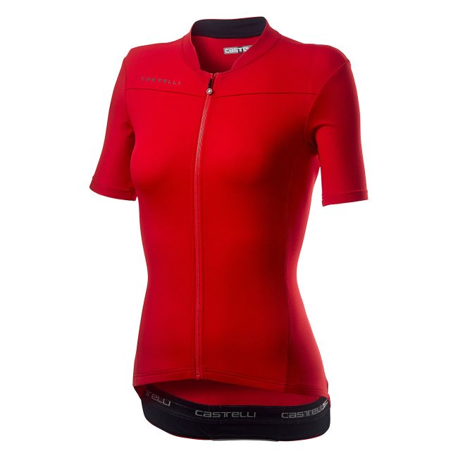 Castelli - tricou ciclism maneca scurta pentru femei Anima 3 Jersey - rosu negru
