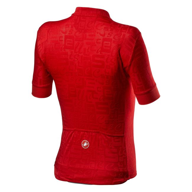 Castelli - tricou ciclism maneca scurta pentru femei Promessa Jacquard - rosu