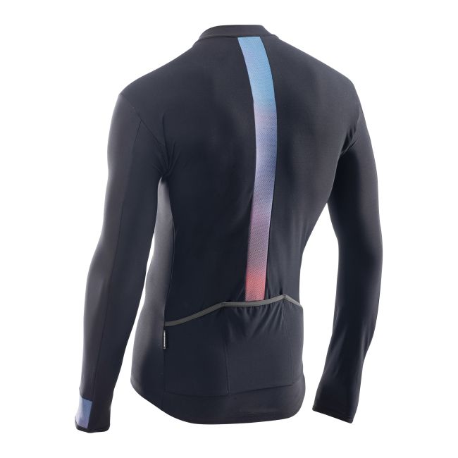Northwave - bluza ciclism cu maneca lunga pentru barbati Fahrenheit Jersey - negru-holografic