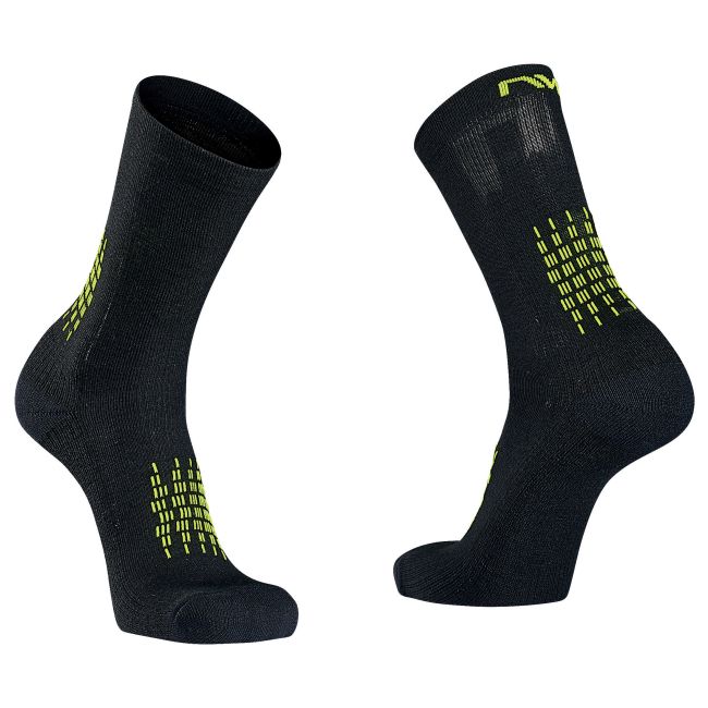Northwave - sosete ciclism iarnă Fast - negru-galben-fluo