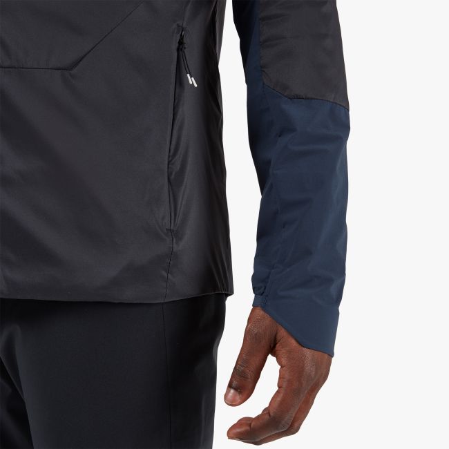 On - jacheta termica alergare pentru barbati, protectie vant si ploaie On Insulator jacket - negru albastru inchis