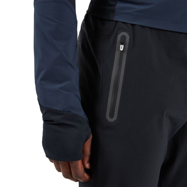 On Cloud - pantaloni lungi impermeabili Waterproof Pants - negru-bleumarin