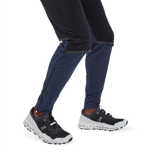 On Cloud - pantaloni lungi impermeabili Waterproof Pants - negru-bleumarin