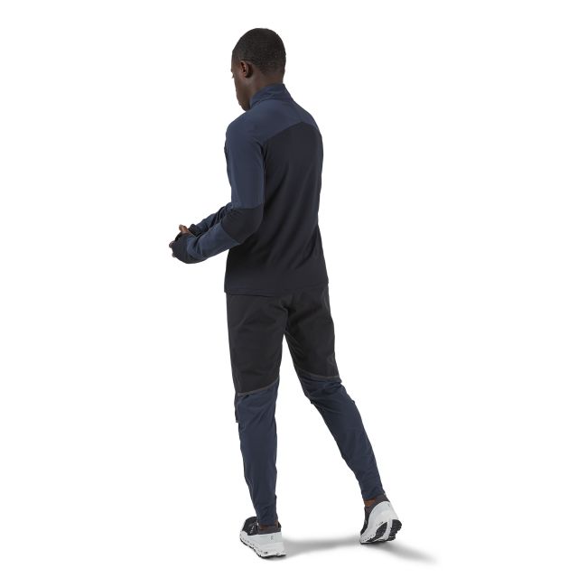 On Cloud - pantaloni lungi impermeabili Waterproof Pants - negru-bleumarin