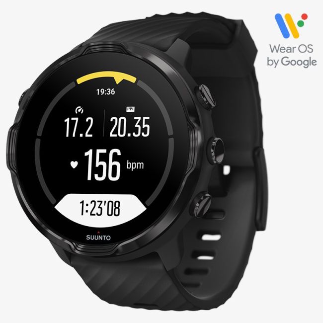 Suunto - ceas sport 7, ceas inteligent cu GPS si functii avansate pentru sport - negru
