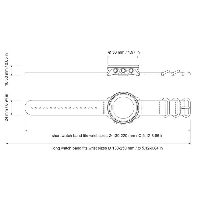 Suunto - ceas sport 9 G1 Baro, ceas inteligent cu GPS si functii avansate pentru sport - negru carbune gri titan