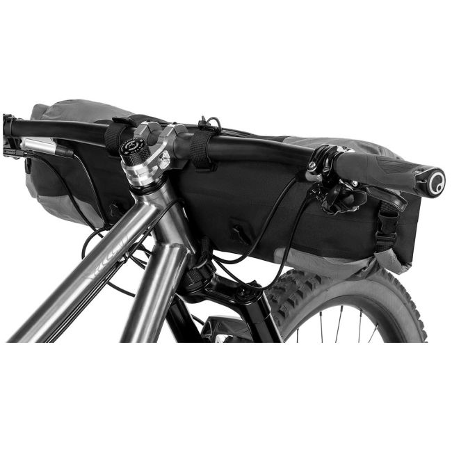 Apidura - geanta bicicleta cu prindere pe ghidon, Backcountry 2.0 Handlebar Pack 11 litri - gri negru galben