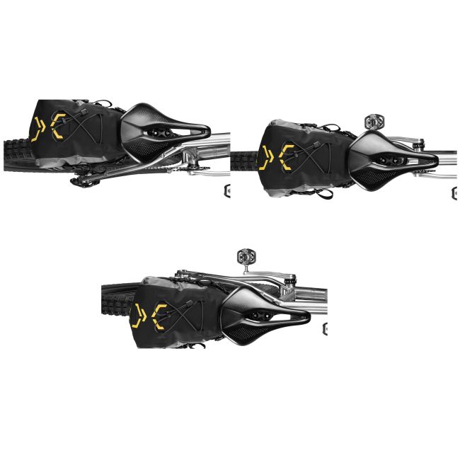 Apidura - geanta bicicleta cu prindere sub sa, Backcountry Saddle Pack  6 litri - gri negru galben