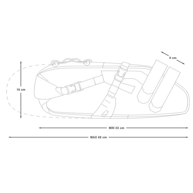 Apidura - geanta bicicleta cu prindere sub sa, Expedition Saddle Pack 14 litri - gri negru galben