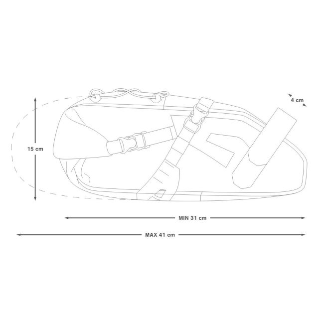 Apidura - geanta bicicleta cu prindere sub sa, Expedition Saddle Pack 9 litri - gri negru galben
