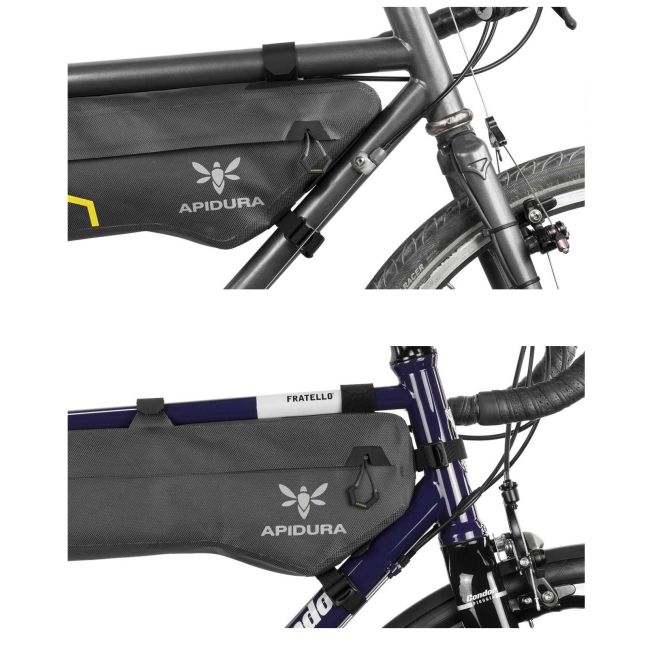 Apidura - geanta cadru bicicleta Expedition Frame Pack 5 litri (pentru cadru inalt) - gri negru