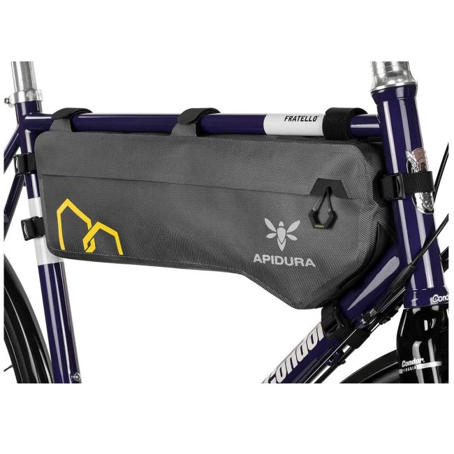 Apidura - geanta cadru bicicleta Expedition Frame Pack 6.5 litri (pentru cadru inalt) - gri negru