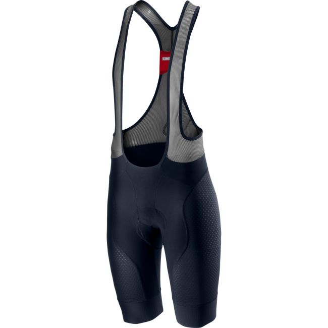 Castelli Free Aero Race 4 - pantaloni scurti pentru ciclism cu bretele - albastru savile gri