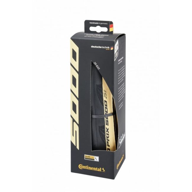 Continental - anvelopa bicicleta sosea Grand Prix 5000, pliabila, 700x25C - 25-622 - negru crem