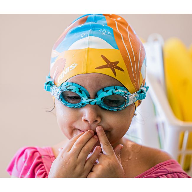 Finis - ochelari inot confortabili pentru copii (4-10 ani) Adventure Goggles - albastru rechin