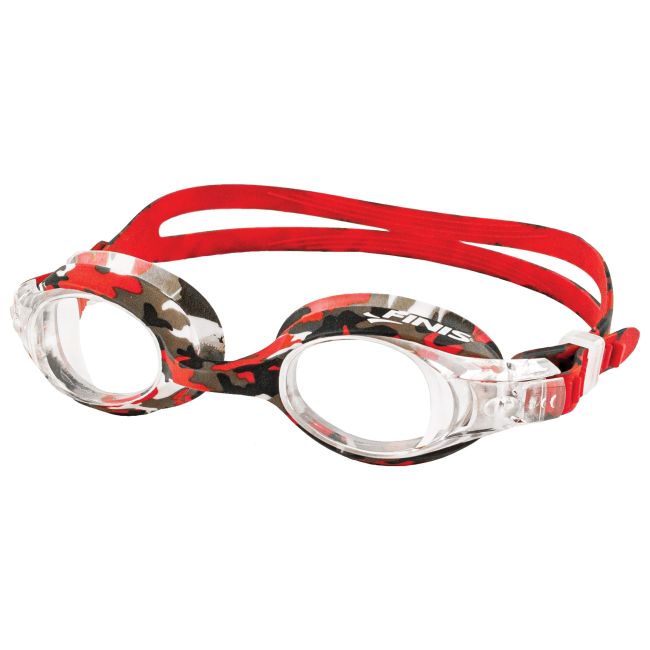 Finis - ochelari inot confortabili pentru copii (4-10 ani) Adventure Goggles - camuflaj rosu negru