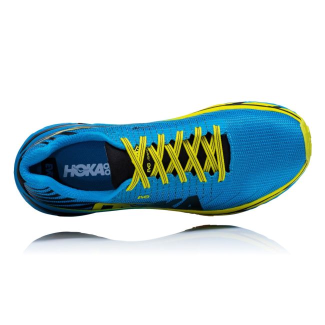 Hoka Evo Mafate - pantofi alergare pentru barbati - albastru cyan verde citrus