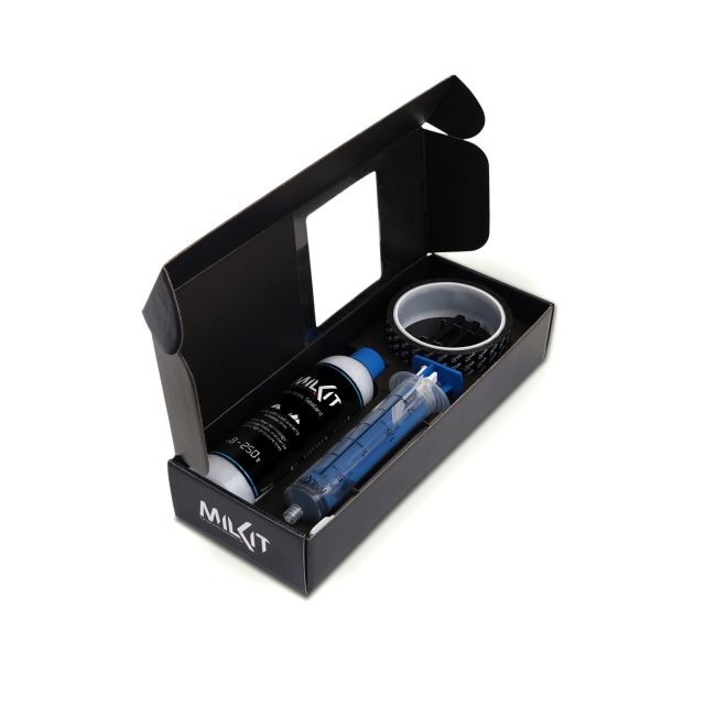 Milkit - kit conversie anvelopa Bicicleta la tubeless, valva 45mm si banda 21mm