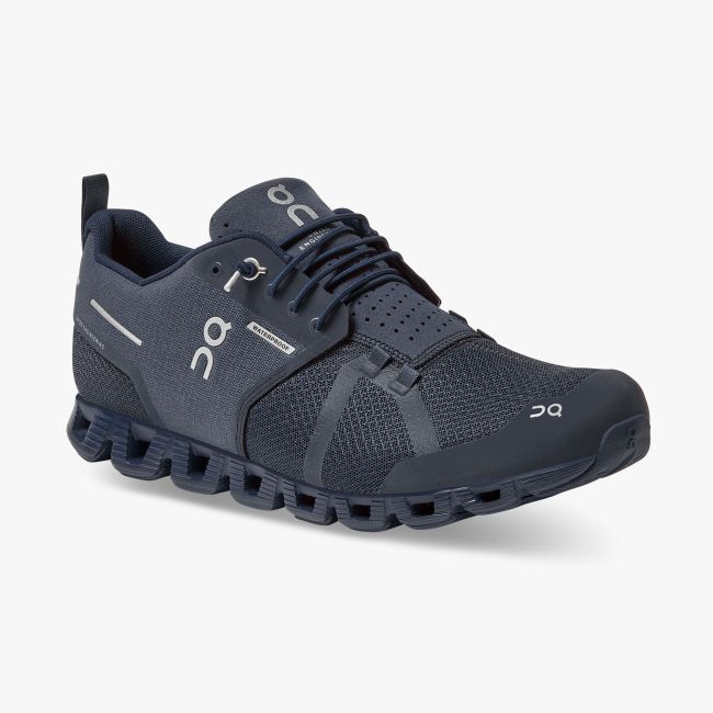 On Cloud Waterproof - pantofi alergare pentru barbati - albastru inchis navy
