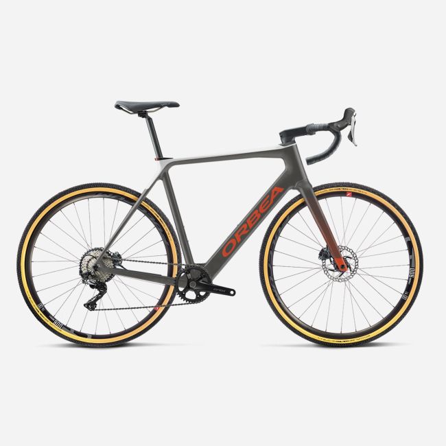 Orbea Gain M30 1X - bicicleta electrica gravel MyO custom - negru rosu alb