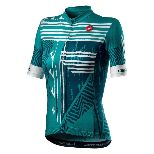 Castelli - tricou ciclism maneca scurta pentru femei Astratta Jersey - verde malachita