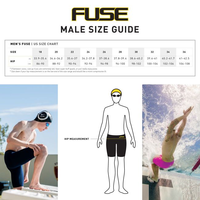 Finis - Costum inot tehnic pentru baieti sau barbati - Fuse Jammer - negru