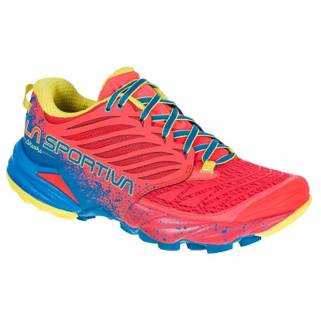 La Sportiva - Akasha pantofi alergare montana pentru femei - roz Hibiscus Albastru Neptun