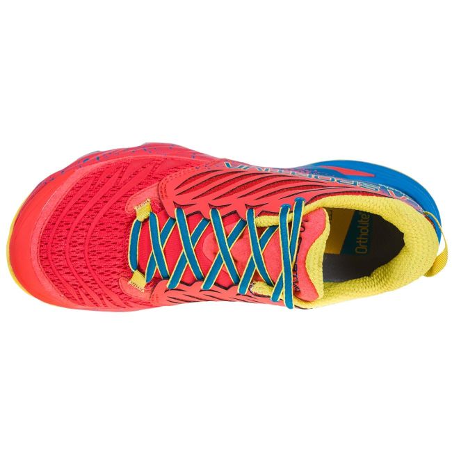 La Sportiva - Akasha pantofi alergare montana pentru femei - roz Hibiscus Albastru Neptun
