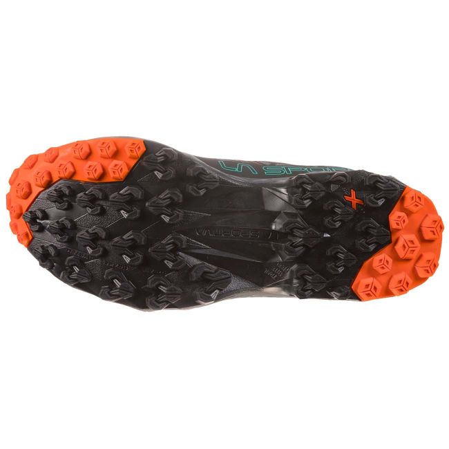 La Sportiva - Akyra pantofi alergare montana pentru femei - negru Albastru Aqua portocaliu