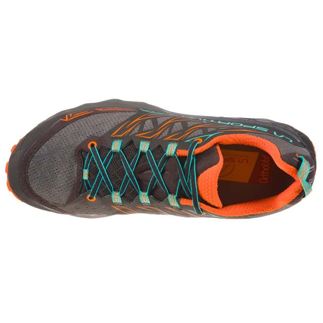 La Sportiva - Akyra pantofi alergare montana pentru femei - negru Albastru Aqua portocaliu