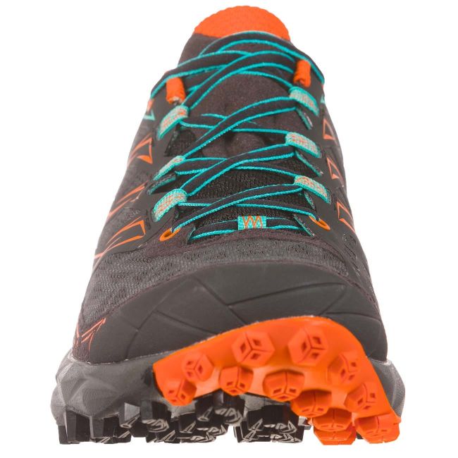 La Sportiva - Akyra pantofi alergare montana pentru femei - negru Albastru Aqua portocaliu