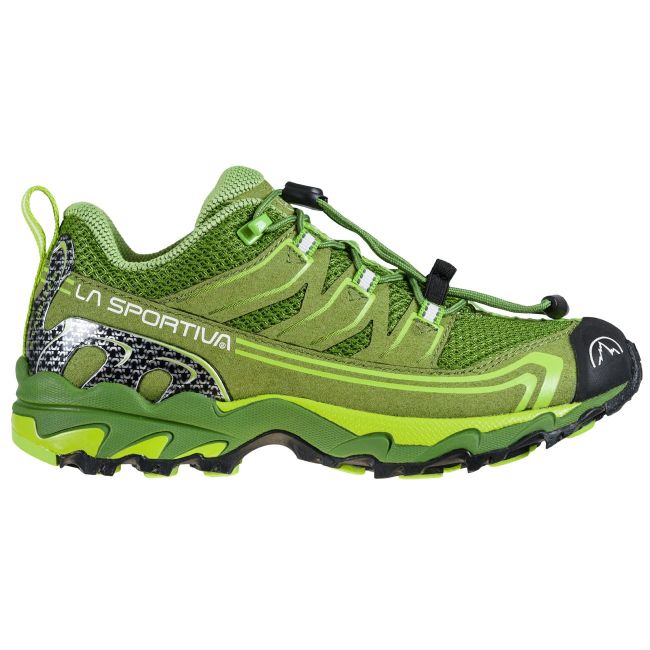 La Sportiva - Falkon Low pantofi alergare montana pentru copii - verde Kale Lime