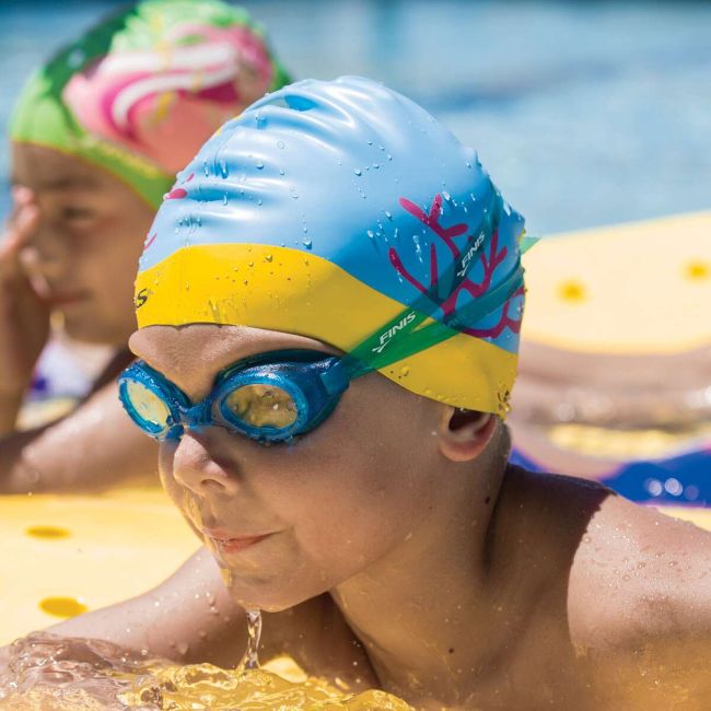 Finis - Casca inot silicon pentru copii Mermaid Silicone Cap Crown - roz multicolor