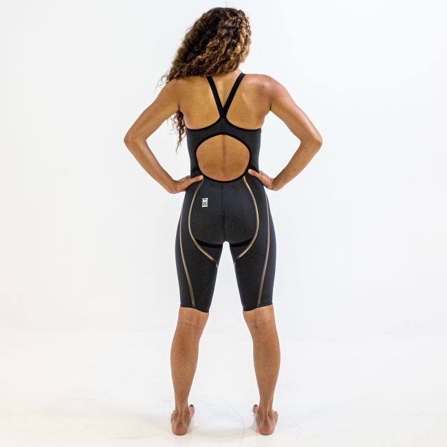 Finis - Costum inot tehnic pentru fete sau femei - Rival 2.0 Open Back Kneeskin - negru