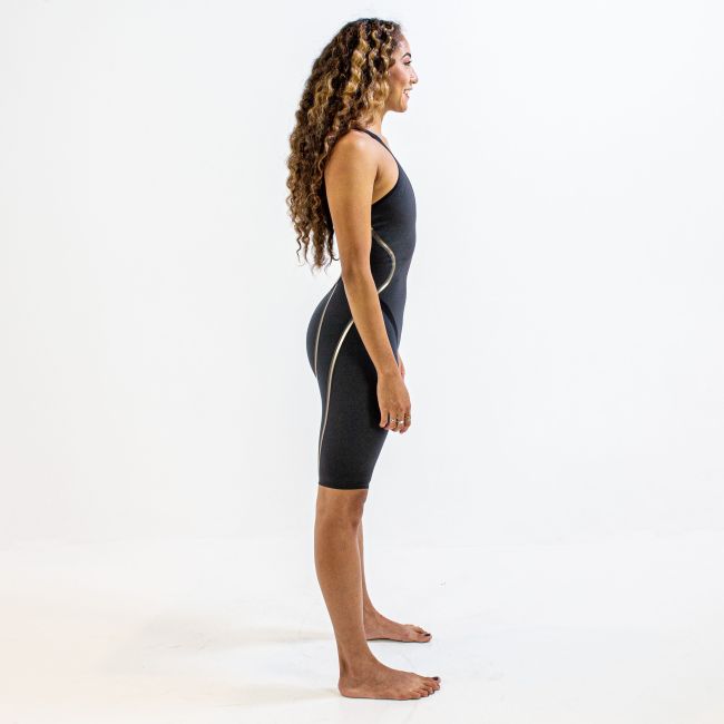 Finis - Costum inot tehnic pentru fete sau femei - Rival 2.0 Open Back Kneeskin - negru