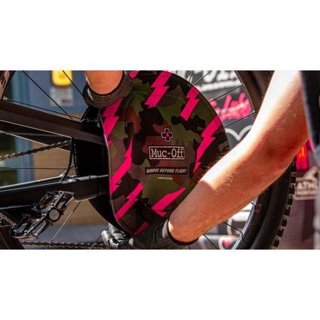 Muc-Off - Huse disc frana bicicleta Disc Brake Cover - verde camo roz