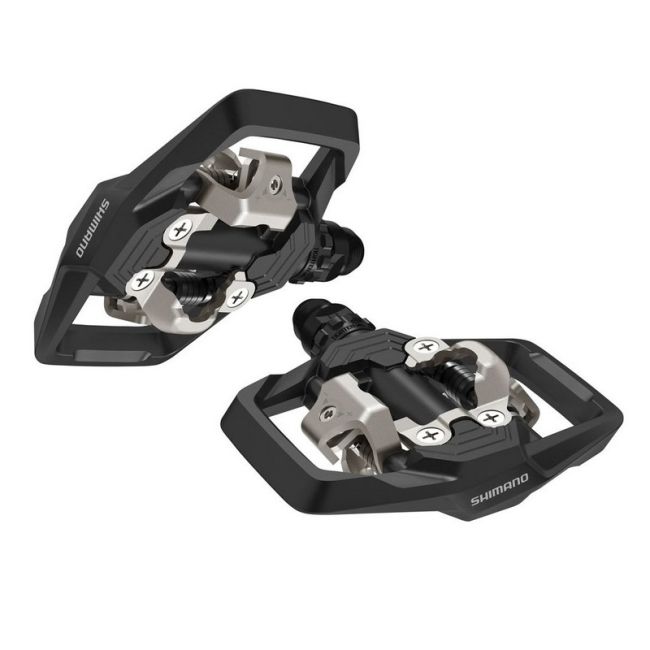 Shimano - pedale SPD MTB cu platforma PD-ME700 - negru gri