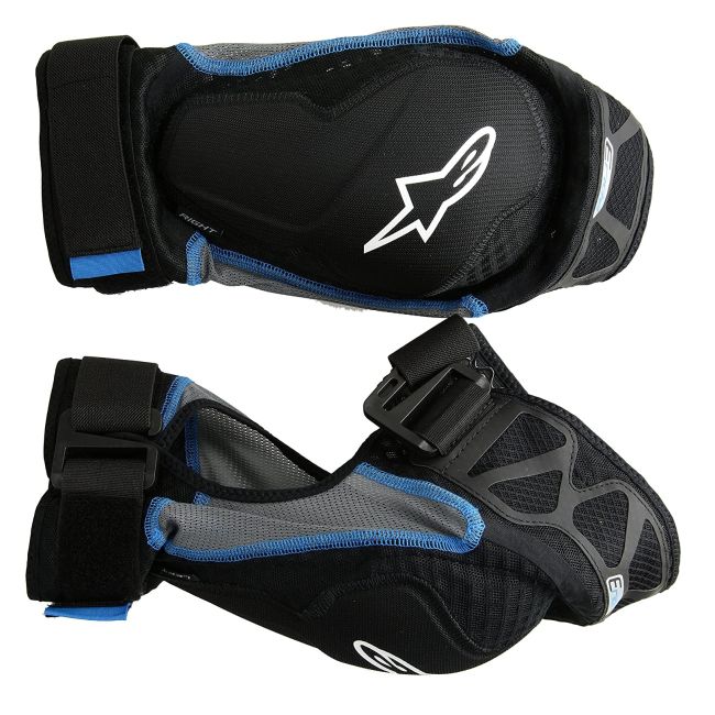 Alpinestars - Protectie genunchi E-ride protector - negru albastru cyan