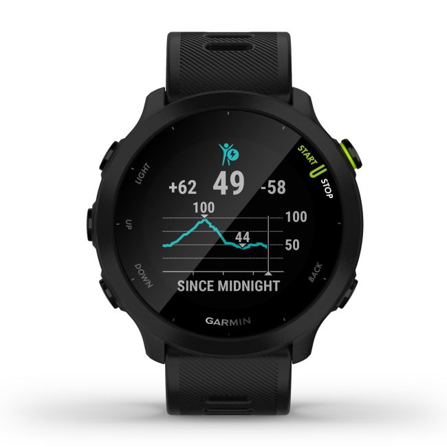 Garmin Forerunner 55 - ceas inteligent pentru alergare si bicicleta - negru