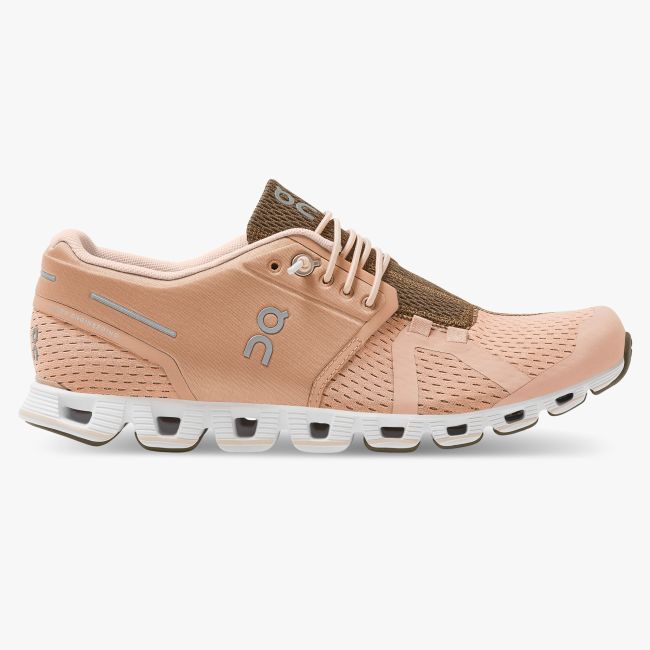 On Cloud - pantofi alergare pentru femei - portocaliu deschis Rosebrown Camo