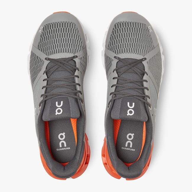 On Cloud Cloudflyer - pantofi alergare pentru barbati - grey/orange